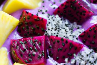 Vibrant Dragon Fruit Smoothie Bowl: A Tropical Treat Recipe