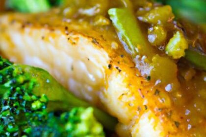 Fiery Blackened Tilapia Paired with Crispy Roasted Broccoli