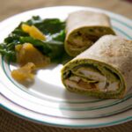Savor the Flavor: Grilled Chicken & Spinach Whole Wheat Wrap