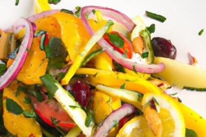 Savor the Zest: Grilled Veggie Salad with Lemon Vinaigrette