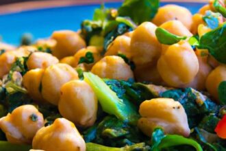 Mediterranean Chickpea & Spinach Skillet: A Flavorful Powerhouse