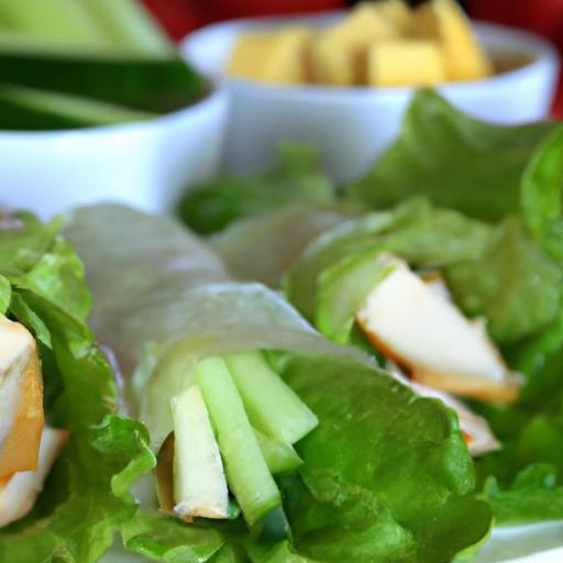 Quick & Crisp: Speedy Chicken and Cucumber Lettuce Wraps