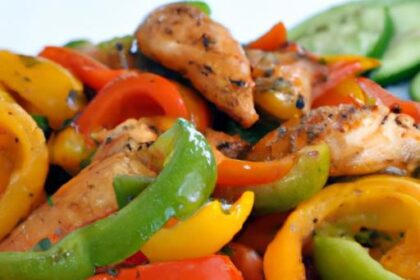 Sizzling Quick Stir-Fry Chicken with Colorful Bell Peppers