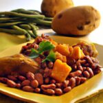 Quick & Nutritious: Microwave Baked Sweet Potato & Beans