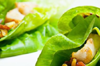 Fresh Thai-Inspired Chicken Lettuce Wraps: Light & Flavorful