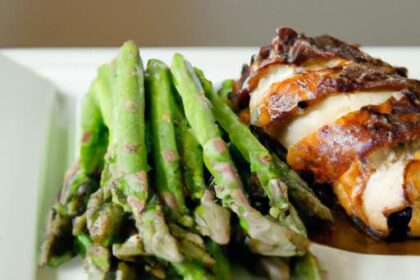 Tangy Balsamic Glazed Chicken with Tender Asparagus Delight