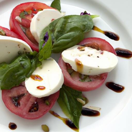 Caprese Salad Delight: Fresh Flavors with Balsamic Glaze