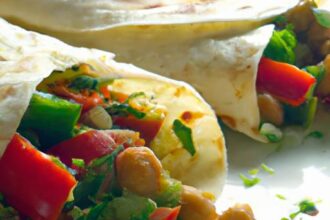 Wholesome Quick Chickpea & Veggie Wraps: Easy & Nutritious