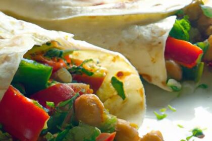 Wholesome Quick Chickpea & Veggie Wraps: Easy & Nutritious