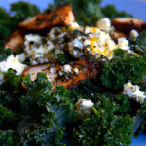 Keto Chicken & Kale Skillet: Flavorful Feta Feast