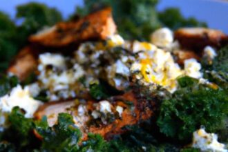 Keto Chicken & Kale Skillet: Flavorful Feta Feast