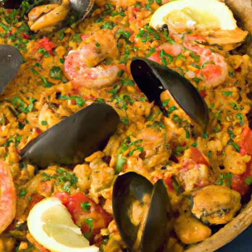Savory Seafood Paella Bowl Recipe-No Wine Needed!