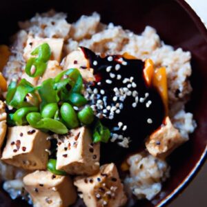 Elevate Dinner with a Vibrant Asian Sesame Tofu Rice Bowl