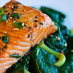Flavorful Teriyaki Salmon & Sesame Spinach: A Low-Cal Delight
