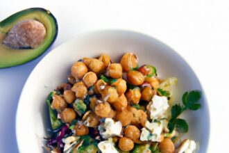 Fresh & Flavorful: Chickpea Salad with Avocado and Feta