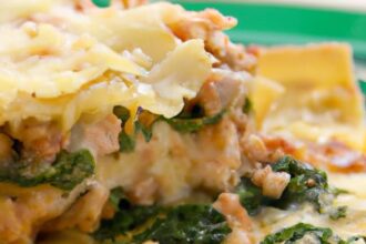 Wholesome Low-Calorie Ground Turkey Spinach Lasagna Delight