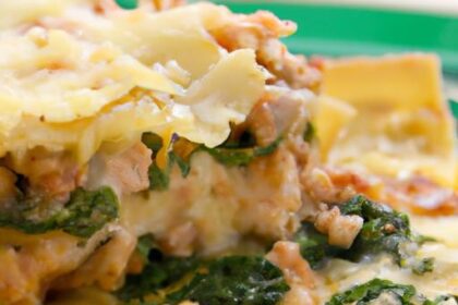Wholesome Low-Calorie Ground Turkey Spinach Lasagna Delight