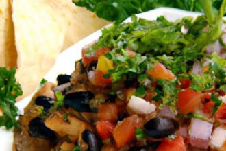 Quick & Zesty Black Bean Salsa with Grilled Chicken Delight