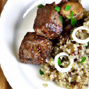 Savor Garlic Butter Steak Bites Paired with Nutty Quinoa