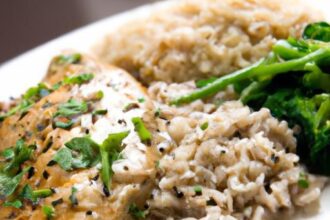 Zesty Cilantro Lime Grilled Chicken with Nutty Brown Rice