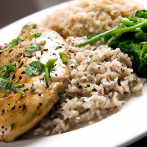 Zesty Cilantro Lime Grilled Chicken with Nutty Brown Rice