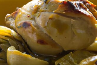 Zesty One-Pan Lemon Herb Chicken with Tender Artichokes