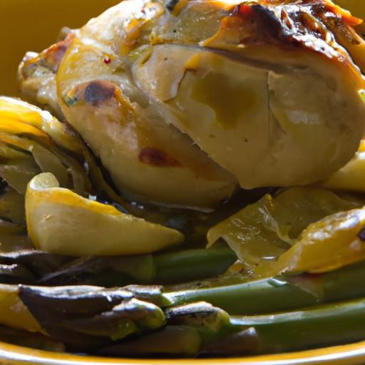 Zesty One-Pan Lemon Herb Chicken with Tender Artichokes