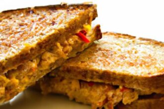 Fiery Tuna Melt on Whole Wheat: A Healthy Twist Delight