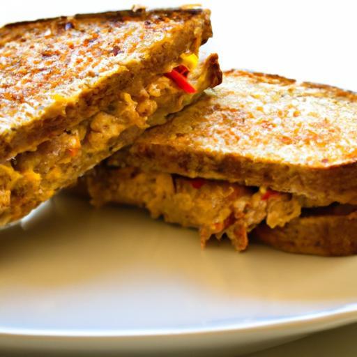 Fiery Tuna Melt on Whole Wheat: A Healthy Twist Delight