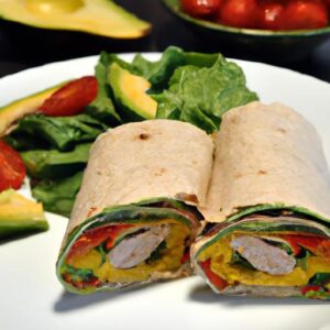 Wholesome Turkey & Avocado Whole Wheat Wrap Delight