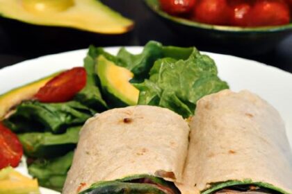 Wholesome Turkey & Avocado Whole Wheat Wrap Delight