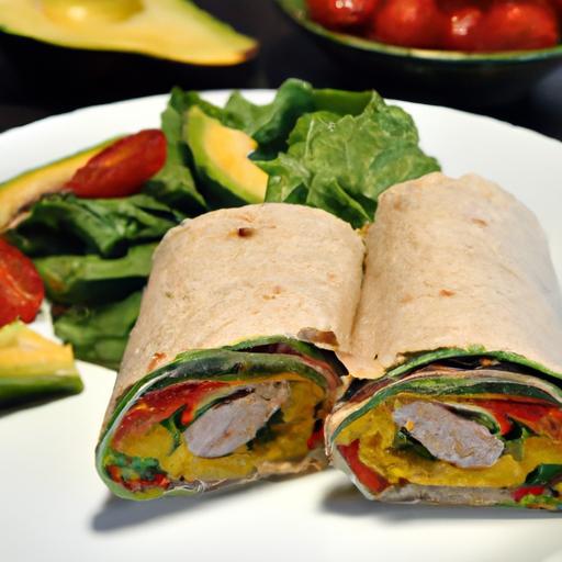 Wholesome Turkey & Avocado Whole Wheat Wrap Delight