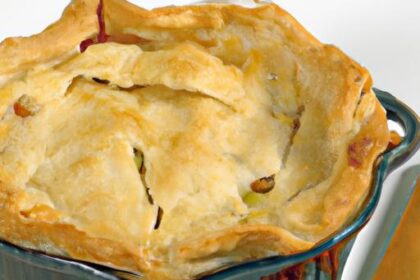 Wholesome Chicken & Veggie Pot Pie with Light Crispy Crust