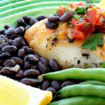 Zesty Baked Cod with Salsa & Black Beans: Low-Cal Delight