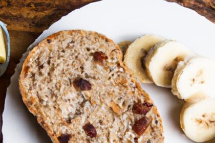 Nutritious Delight: Almond Butter & Banana Whole Grain Toast