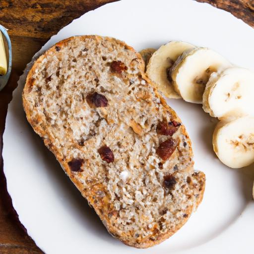 Nutritious Delight: Almond Butter & Banana Whole Grain Toast