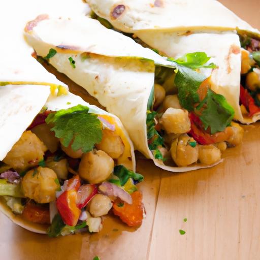 Wholesome Quick Chickpea & Veggie Wraps: Easy & Nutritious