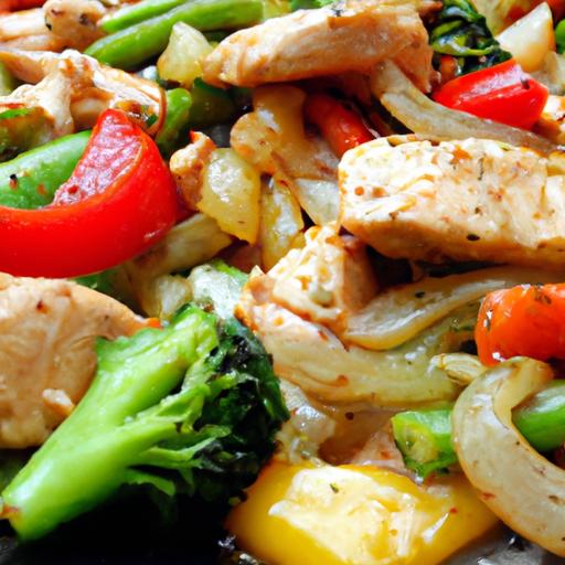 Sizzling Quick Chicken & Veggie Fajita Skillet Delight