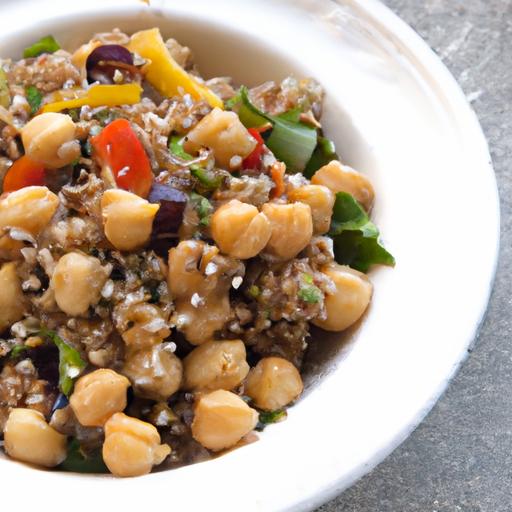 A Flavorful Twist: Mediterranean Quinoa Salad with Chickpeas