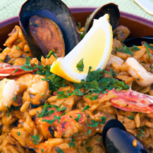 Savory Seafood Paella Bowl Recipe-No Wine Needed!