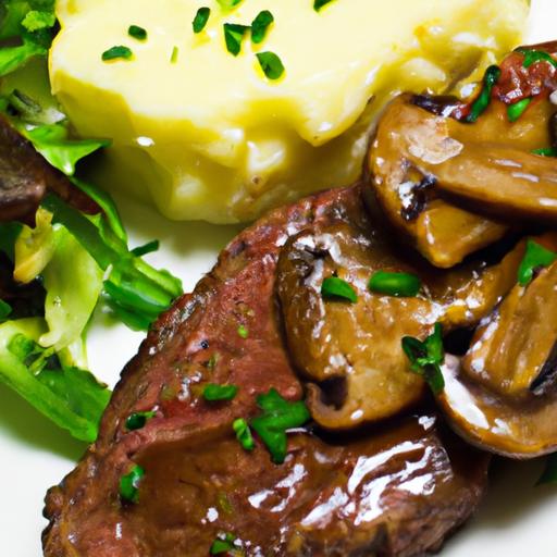 Savor the Flavor: Garlic Butter Steak with Mushrooms Delight