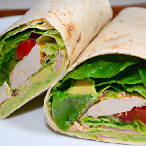 Wholesome Turkey & Avocado Whole Wheat Wrap Delight