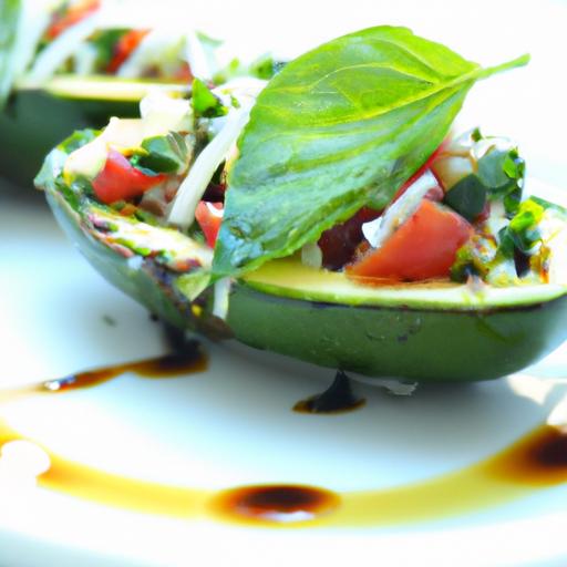 Caprese Stuffed Avocados: A Fresh Twist with Balsamic Drizzle