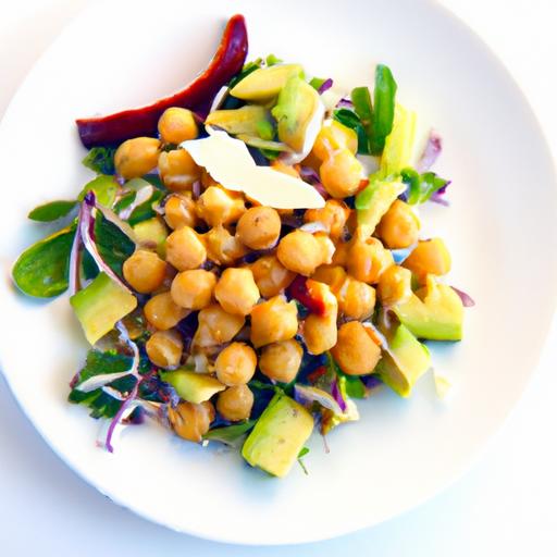 Fresh & Flavorful: Chickpea Salad with Avocado and Feta