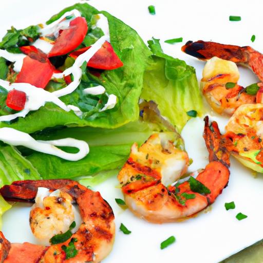 Zesty Lemon & Garlic Grilled Shrimp Salad: Fresh & Flavorful