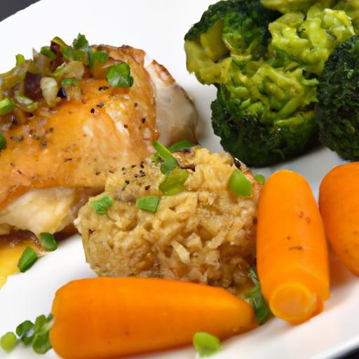 Savor the Flavor: Roasted Chicken with Cauliflower Rice Delight