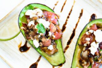 Caprese Stuffed Avocados: A Fresh Twist with Balsamic Drizzle