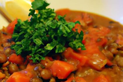 Hearty Lentil and Tomato Stew: A Nutritious Comfort Meal