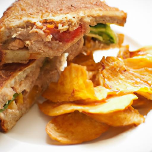 Fiery Tuna Melt on Whole Wheat: A Healthy Twist Delight
