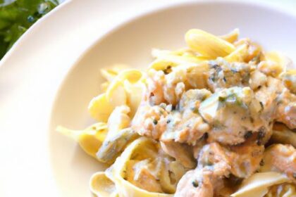 Wholesome Chicken Alfredo with Nutritious Whole Wheat Pasta